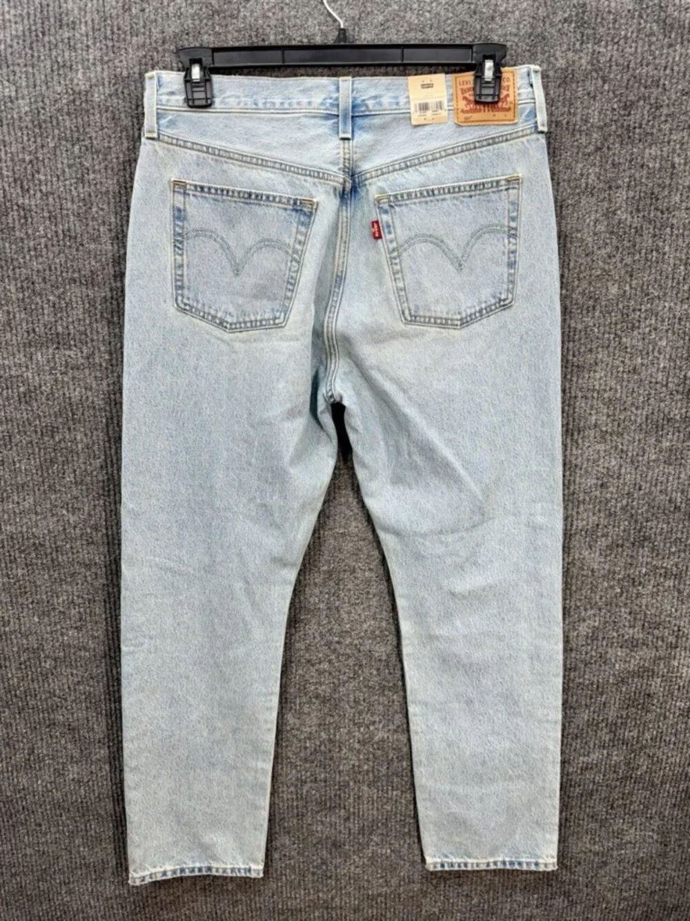 Levis 501 XX Jeans Mens 32x30 Blue Light Wash Button Fly Straight Leg Distressed